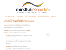 Tablet Screenshot of mindful-momentum.com